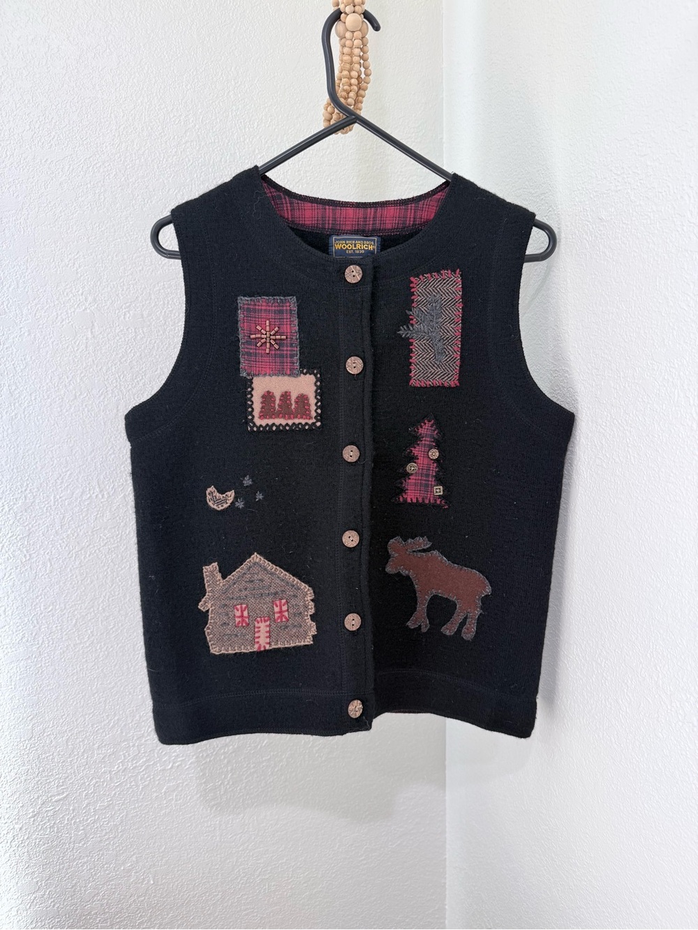 Vintage Woolrich Black Vest